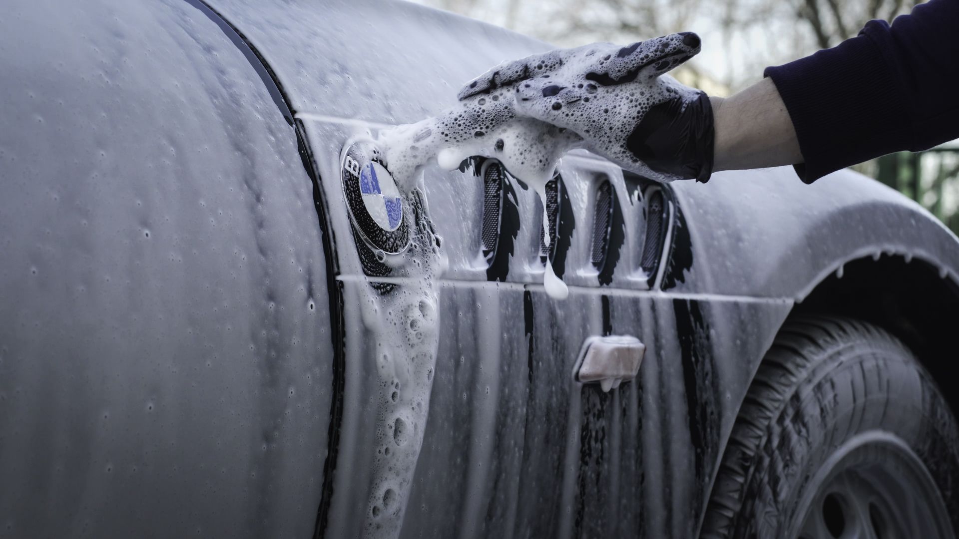 Nettoyage pinceau prélavage BMW Z3 Alion