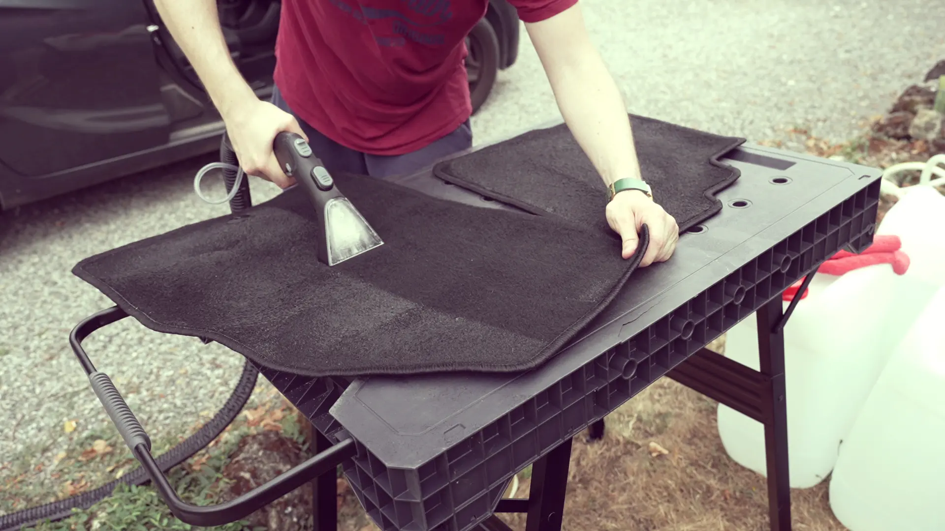 Nettoyage injecteur extracteur tapis voiture Alion