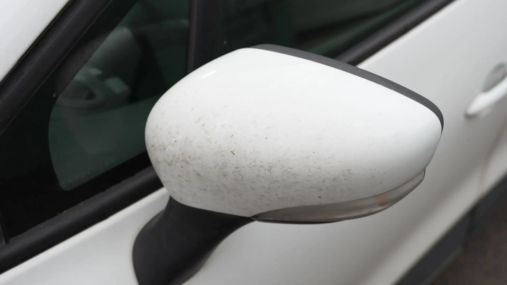 Rétroviseur Renault Clio IV avant nettoyage Alion Detailing